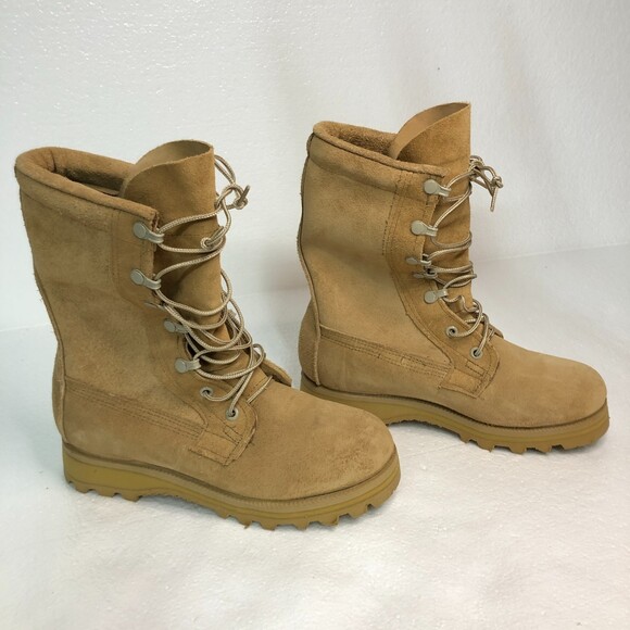 Belleville ICWT Combat Boots Tan Military Goretex Leather Mens Size 4.0R NWOT - Picture 1 of 14